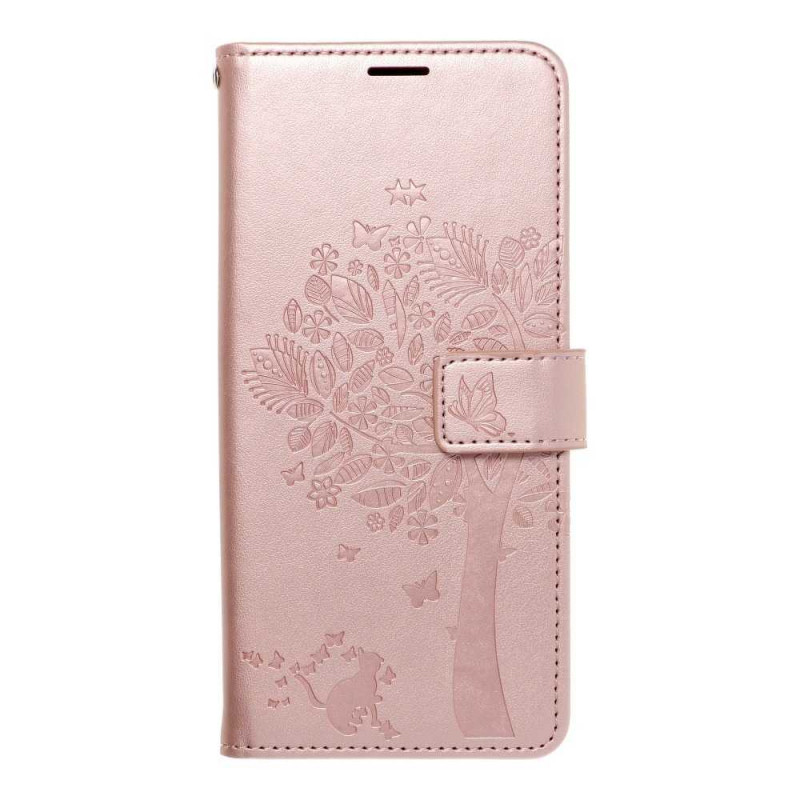 MEZZO Book sur le Samsung Galaxy A03S FORCELL Étui portefeuille Rose