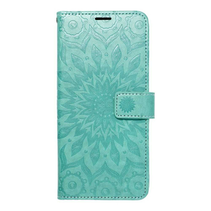 MEZZO Book sur le Samsung Galaxy A03S FORCELL Étui portefeuille Vert