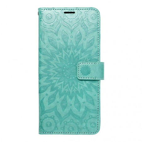 MEZZO Book sur le Samsung Galaxy A03S FORCELL Étui portefeuille Vert