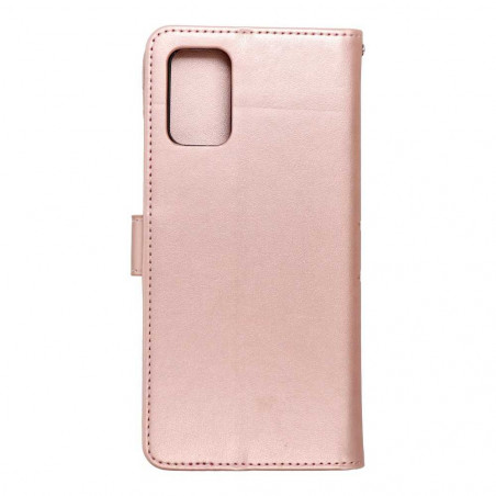 MEZZO Book sur le Samsung Galaxy A03S FORCELL Étui portefeuille Rose