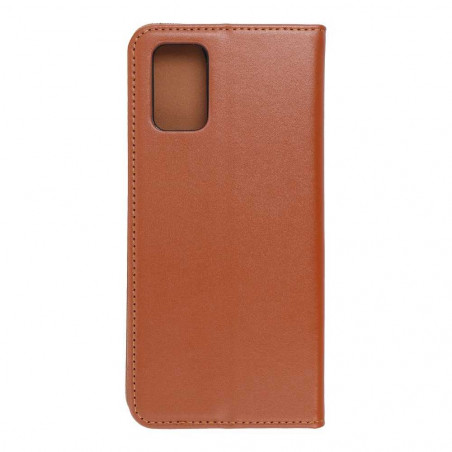Smart PRO sur le Samsung Galaxy A03S FORCELL Couverture de portefeuille Brun