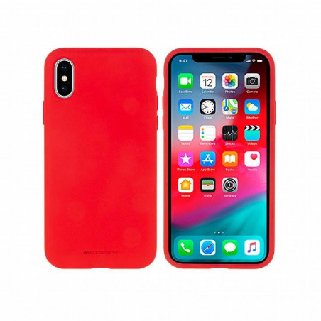 Silicone case sur le Apple iPhone 13 mini MERCURY Coque en silicone Rouge