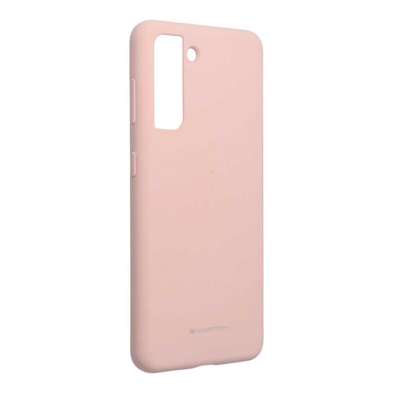 Silicone case sur le Samsung Galaxy S21 5G MERCURY Coque en silicone Rose