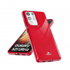 Jelly sur le XIAOMI Redmi Note 10 5G MERCURY Coque en TPU Rouge