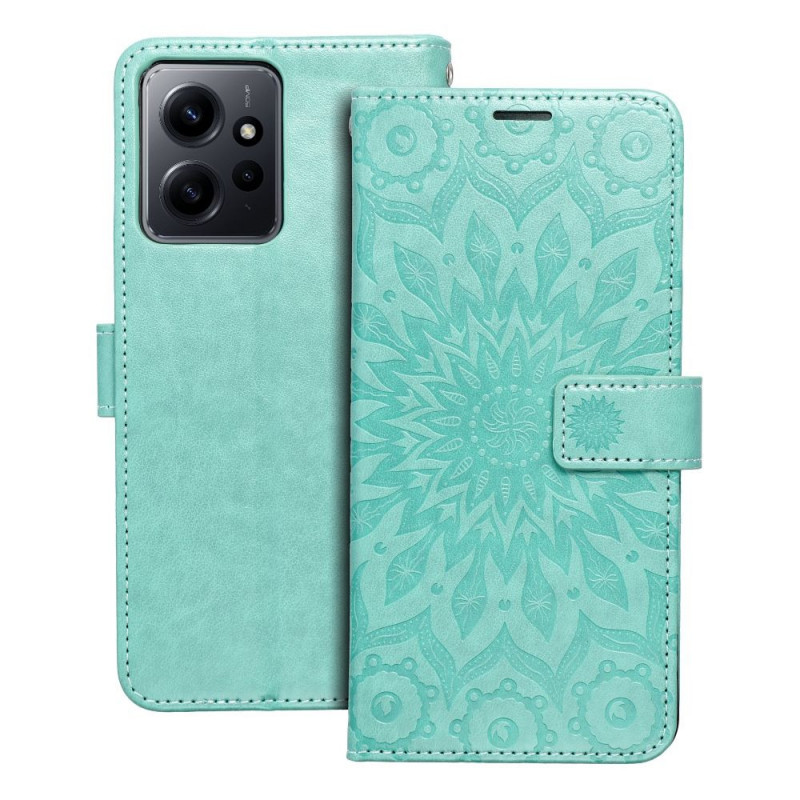 XIAOMI Redmi Note 12 4G Portefeuilles MEZZO Book Mandala  Vert