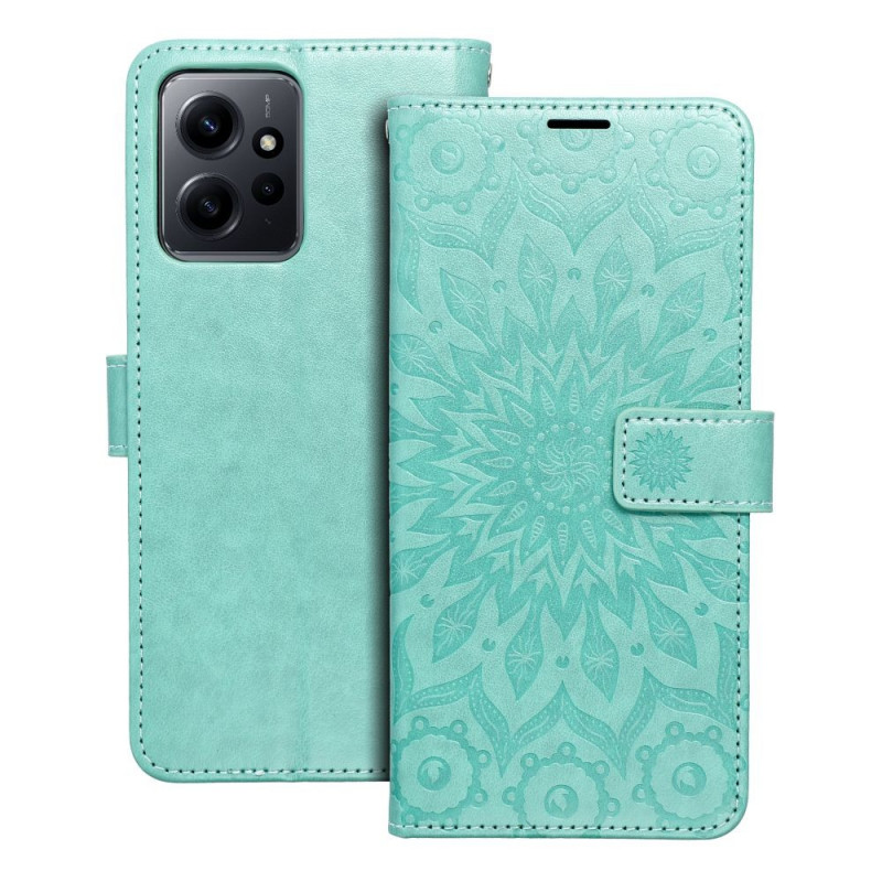 XIAOMI Redmi Note 12 5G Portefeuilles MEZZO Book Mandala  Vert