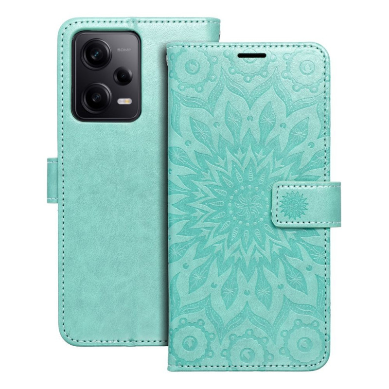 XIAOMI Redmi Note 12 Pro 5G Portefeuilles MEZZO Book Mandala  Vert