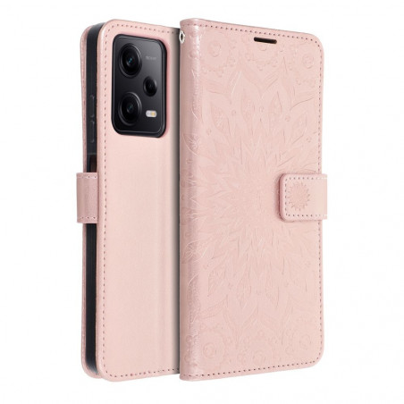 XIAOMI Redmi Note 12 Pro 5G Portefeuilles MEZZO Book Mandala  Or rose
