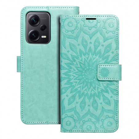 XIAOMI Redmi Note 12 Pro Plus 5G Portefeuilles MEZZO Book Mandala  Vert