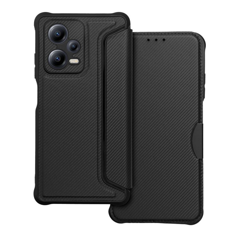 XIAOMI Redmi Note 12 Pro Plus 5G Portefeuilles Razor Book Fibre de carbone, Modèle de carbone Noir XIAOMI Redmi Note 12 Pro Plus 5G Portefeuilles Razor Book Fibre de carbone, Modèle de carbone Noir