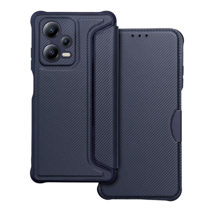 XIAOMI Redmi Note 12 Pro Plus 5G Portefeuilles Razor Book Fibre de carbone, Modèle de carbone Bleu XIAOMI Redmi Note 12 Pro Plus 5G Portefeuilles Razor Book Fibre de carbone, Modèle de carbone Bleu