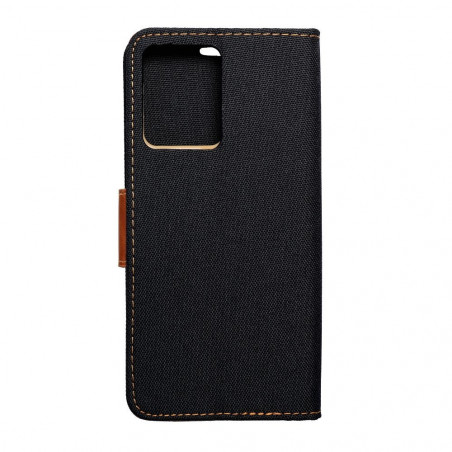XIAOMI Redmi Note 12 4G Portefeuilles Canvas Book Noir