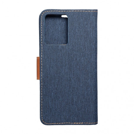 XIAOMI Redmi Note 12 4G Portefeuilles Canvas Book Bleu marine