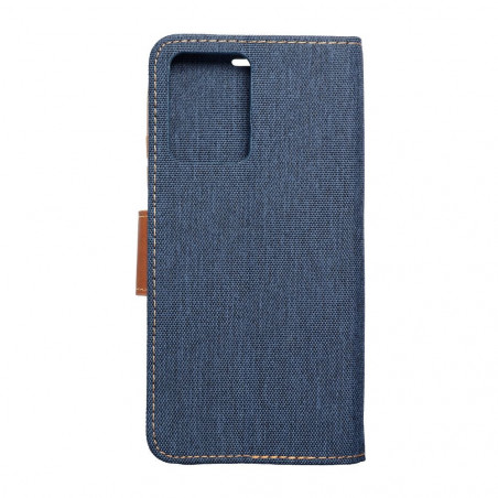 XIAOMI Redmi Note 12 5G Portefeuilles Canvas Book Bleu marine