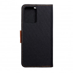 XIAOMI Redmi Note 12 5G Portefeuilles Canvas Book Noir