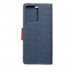 XIAOMI Redmi Note 12 Pro 5G Portefeuilles Canvas Book Bleu marine