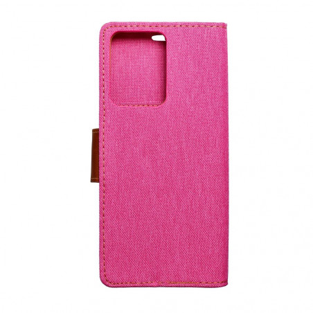 XIAOMI Redmi Note 12 Pro 5G Portefeuilles Canvas Book Rose