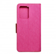 XIAOMI Redmi Note 12 Pro Plus 5G Portefeuilles Canvas Book Rose