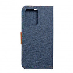 XIAOMI Redmi Note 12 Pro Plus 5G Portefeuilles Canvas Book Bleu marine