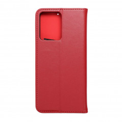 XIAOMI Redmi Note 12 4G Portefeuilles Leather case SMART PRO Élégant  Bordeaux 