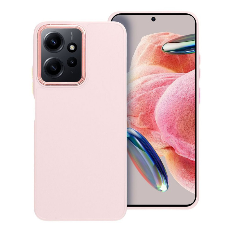 XIAOMI Redmi Note 12 4G Coque FRAME Élégant  Rose poudré