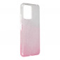 XIAOMI Redmi Note 12 5G Coque Shining Transparent et rose