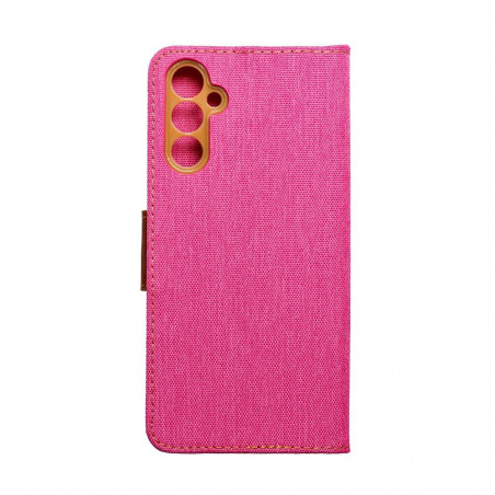 Samsung Galaxy A14 LTE Portefeuilles Canvas Book Rose