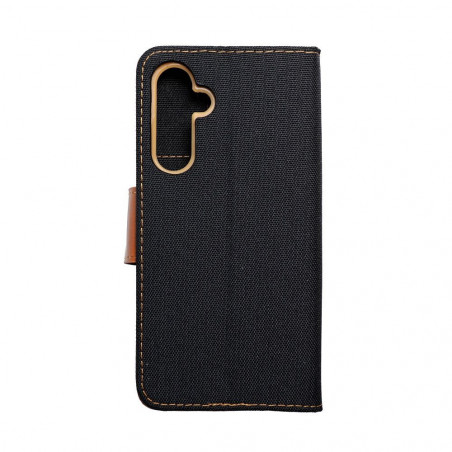 Samsung Galaxy A54 Portefeuilles Canvas Book Noir