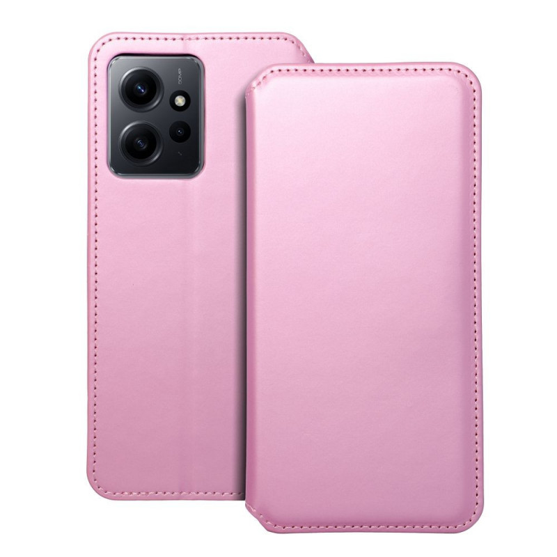 XIAOMI Redmi Note 12 4G Portefeuilles Dual Pocket book Rose clair 