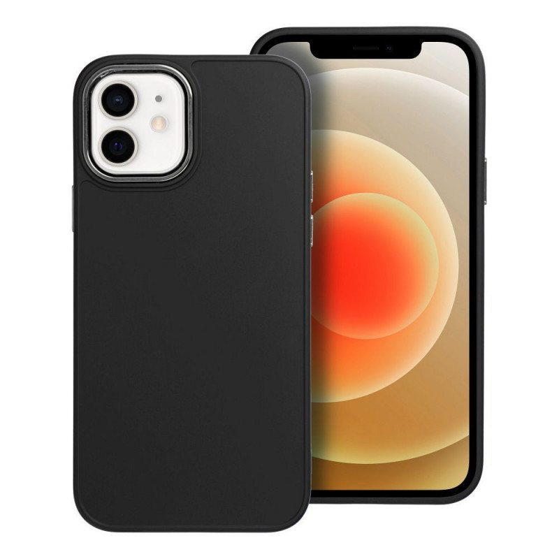 Apple iPhone 12 Coque FRAME Élégant  Noir