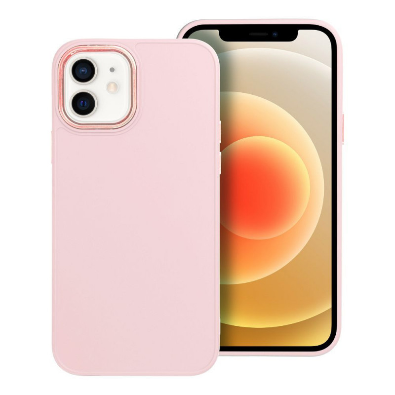 Apple iPhone 12 Pro Coque FRAME Élégant  Rose poudré