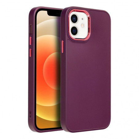 Apple iPhone 12 Coque FRAME Élégant  Violet (Purple)