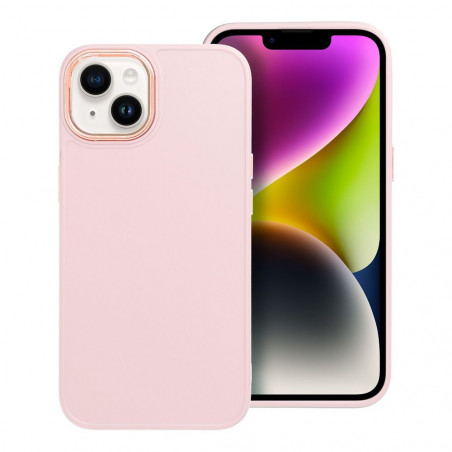 Apple iPhone 14 Coque FRAME Élégant  Rose poudré