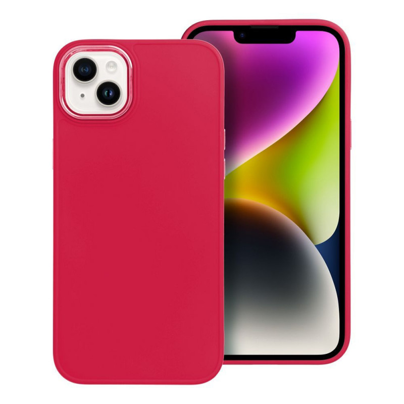 Apple iPhone 14 Plus Coque FRAME Élégant  Magenta