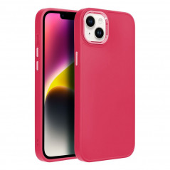 Apple iPhone 14 Plus Coque FRAME Élégant  Magenta