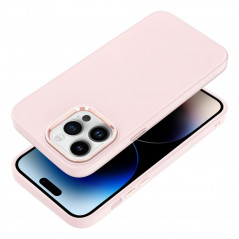 Apple iPhone 14 Pro Max Coque FRAME Élégant  Rose poudré