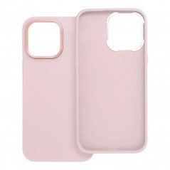 Apple iPhone 14 Pro Max Coque FRAME Élégant  Rose poudré