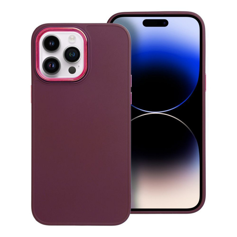 Apple iPhone 14 Pro Max Coque FRAME Élégant  Violet (Purple)