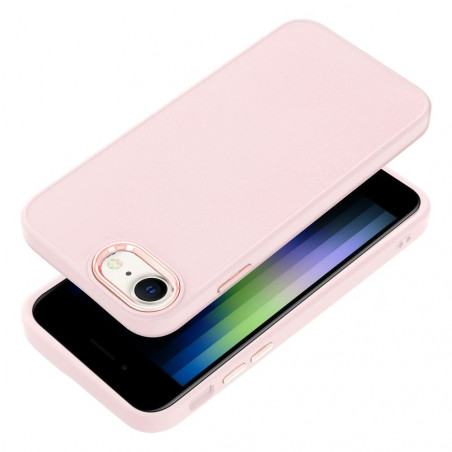 Apple iPhone SE 2022 5G Coque FRAME Élégant  Rose poudré