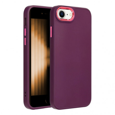 Apple iPhone SE 2020 Coque FRAME Élégant  Violet (Purple)