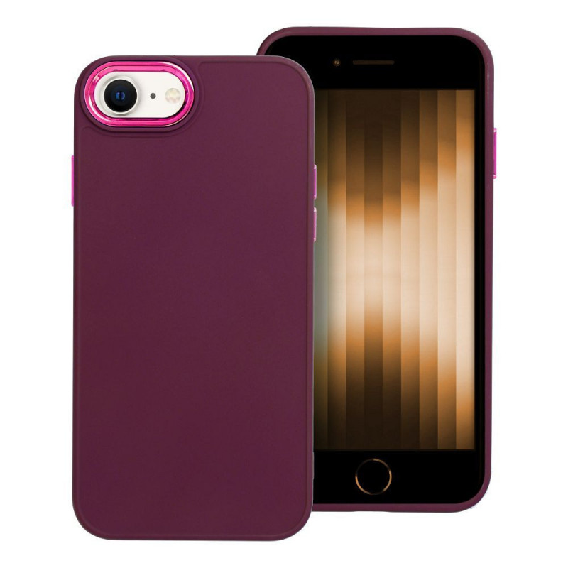 Apple iPhone SE 2022 5G Coque FRAME Élégant  Violet (Purple)