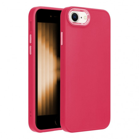Apple iPhone SE 2022 5G Coque FRAME Élégant  Magenta