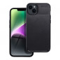 Apple iPhone 14 Coque Carbon premium Élégant  Noir