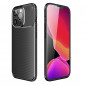 Apple iPhone 14 Coque Carbon premium Élégant  Noir