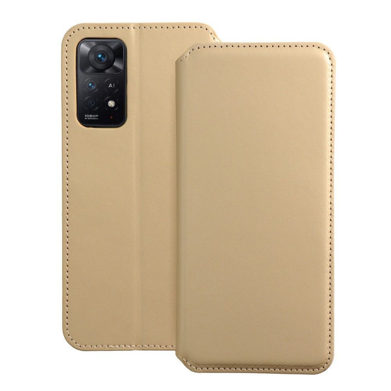 XIAOMI Redmi Note 11 Pro 5G Portefeuilles Dual Pocket book Or 