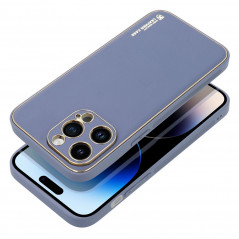 Apple iPhone 14 Pro Max Coque Leather Bleu