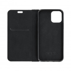 Apple iPhone 14 Pro Portefeuilles LUNA Book Carbon Fibre de carbone, Élégant  Noir