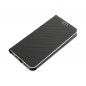 Apple iPhone 14 Pro Portefeuilles LUNA Book Carbon Fibre de carbone, Élégant  Noir