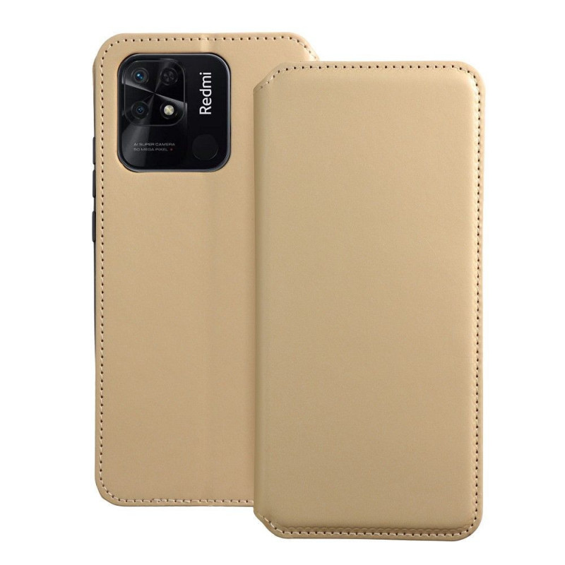 XIAOMI Redmi 10C Portefeuilles Dual Pocket book Or 