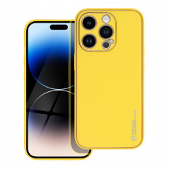 Apple iPhone 14 Pro Coque Leather Jaune